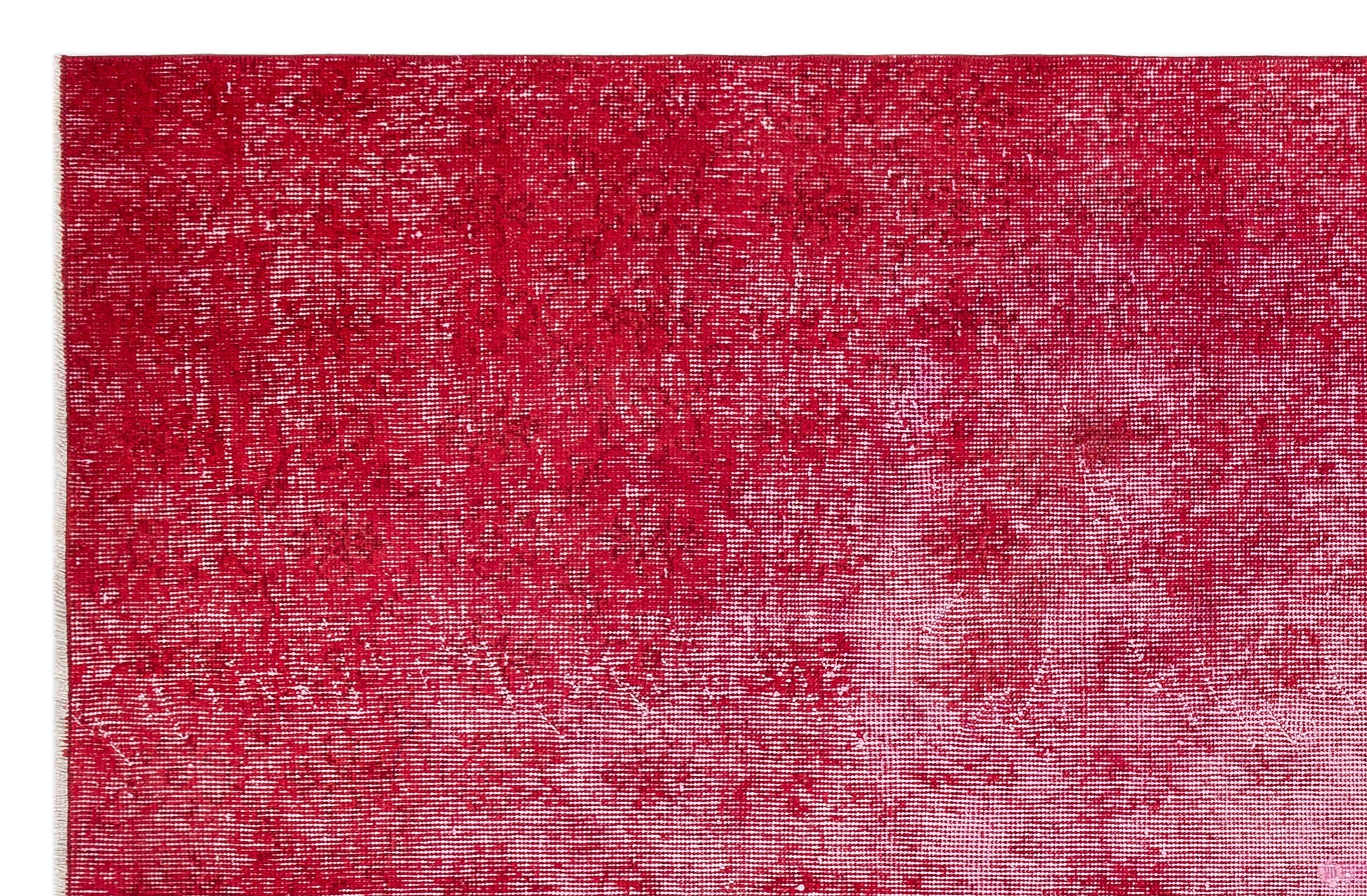 Atina Red Vintage Wool Handmade Area Rug 4'8" x 7'4"