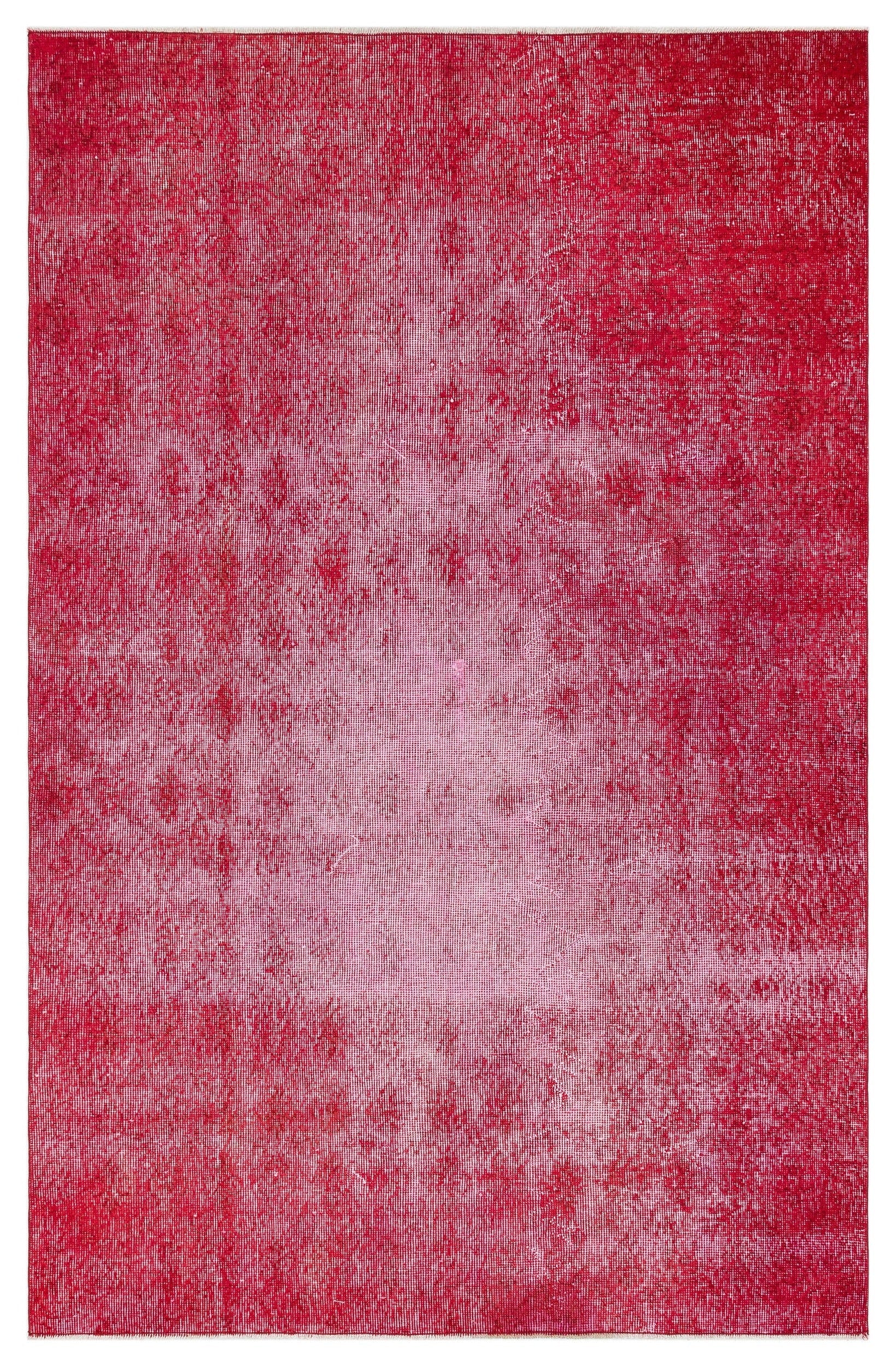 Atina Red Vintage Wool Handmade Area Rug 4'8" x 7'4"