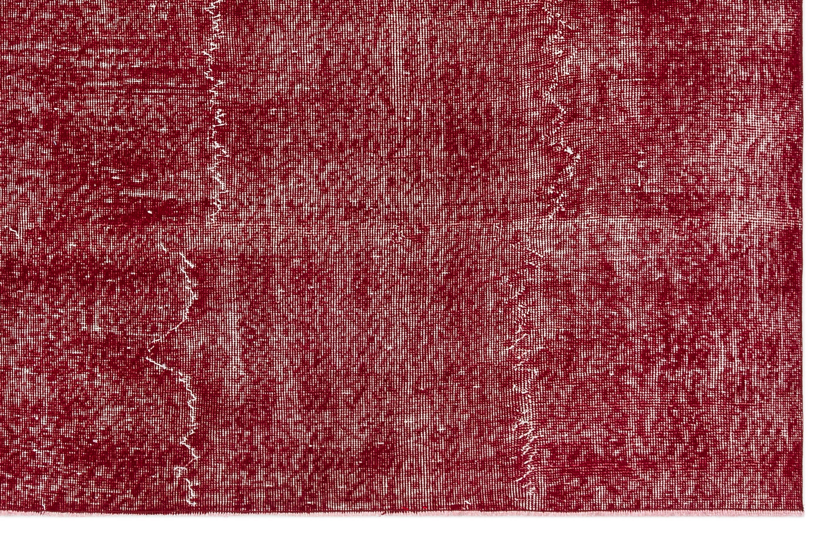 Atina Red Vintage Wool Handmade Area Rug 5'7" x 8'0"