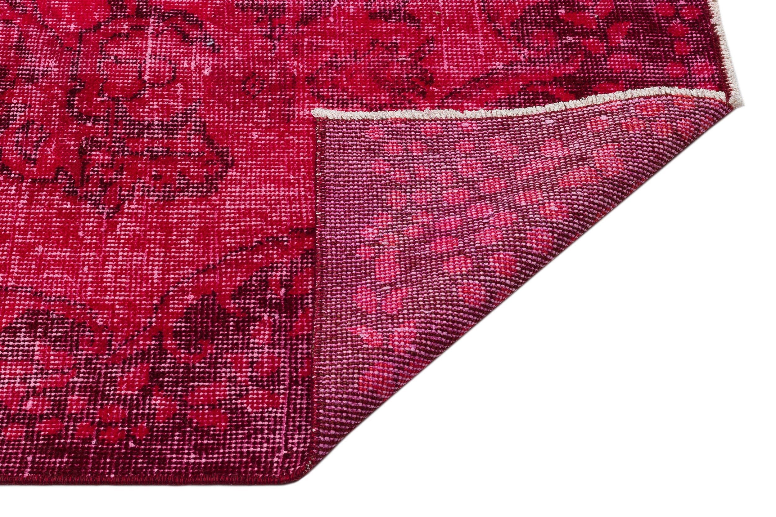 Atina Red Vintage Wool Handmade Area Rug 5'11" x 9'3"