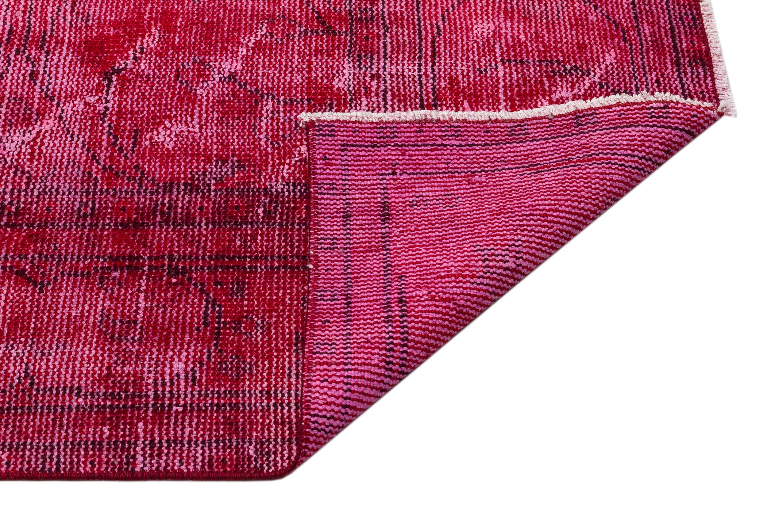 Atina Red Vintage Wool Handmade Area Rug 6'4" x 10'1"
