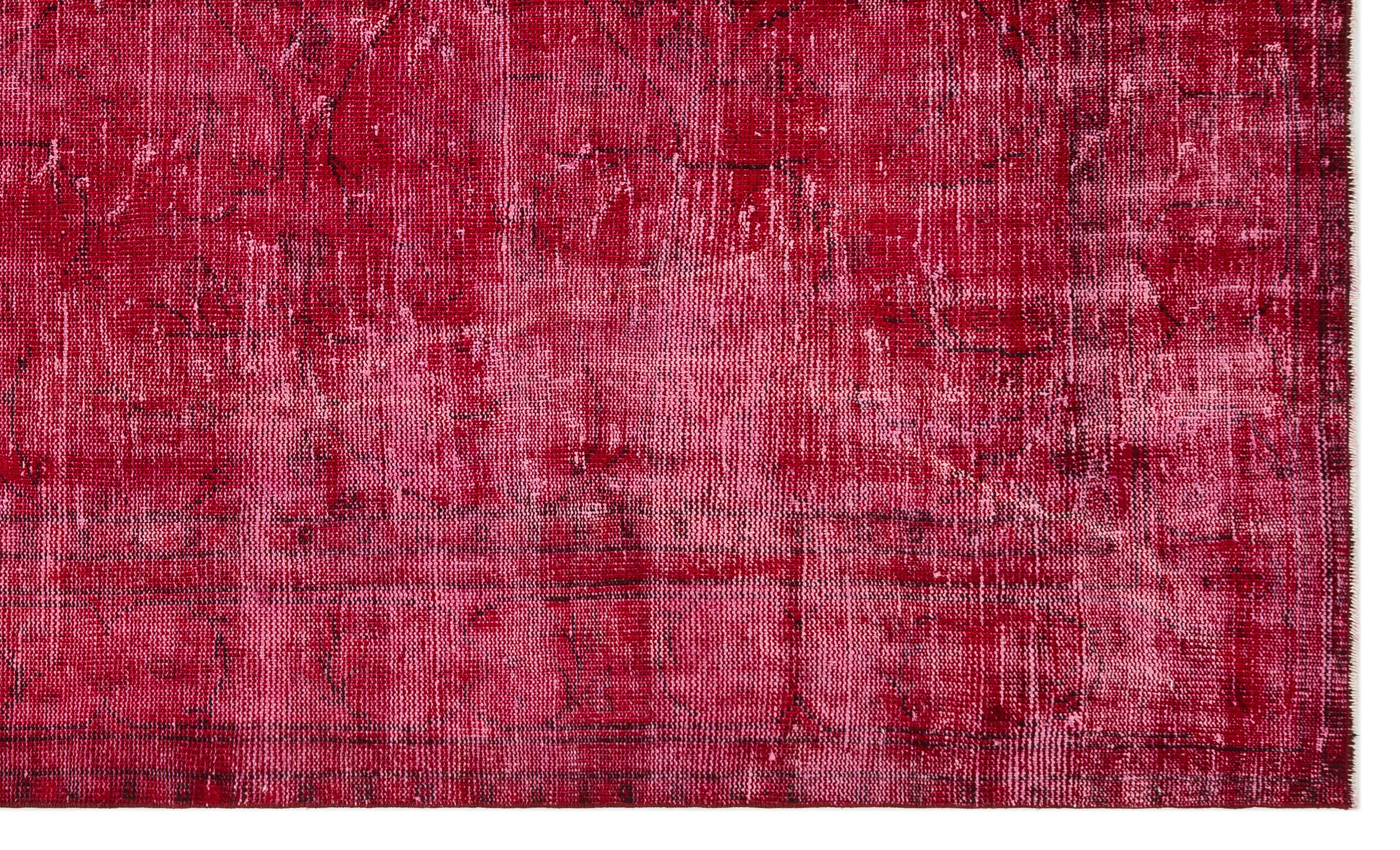 Atina Red Vintage Wool Handmade Area Rug 6'4" x 10'1"