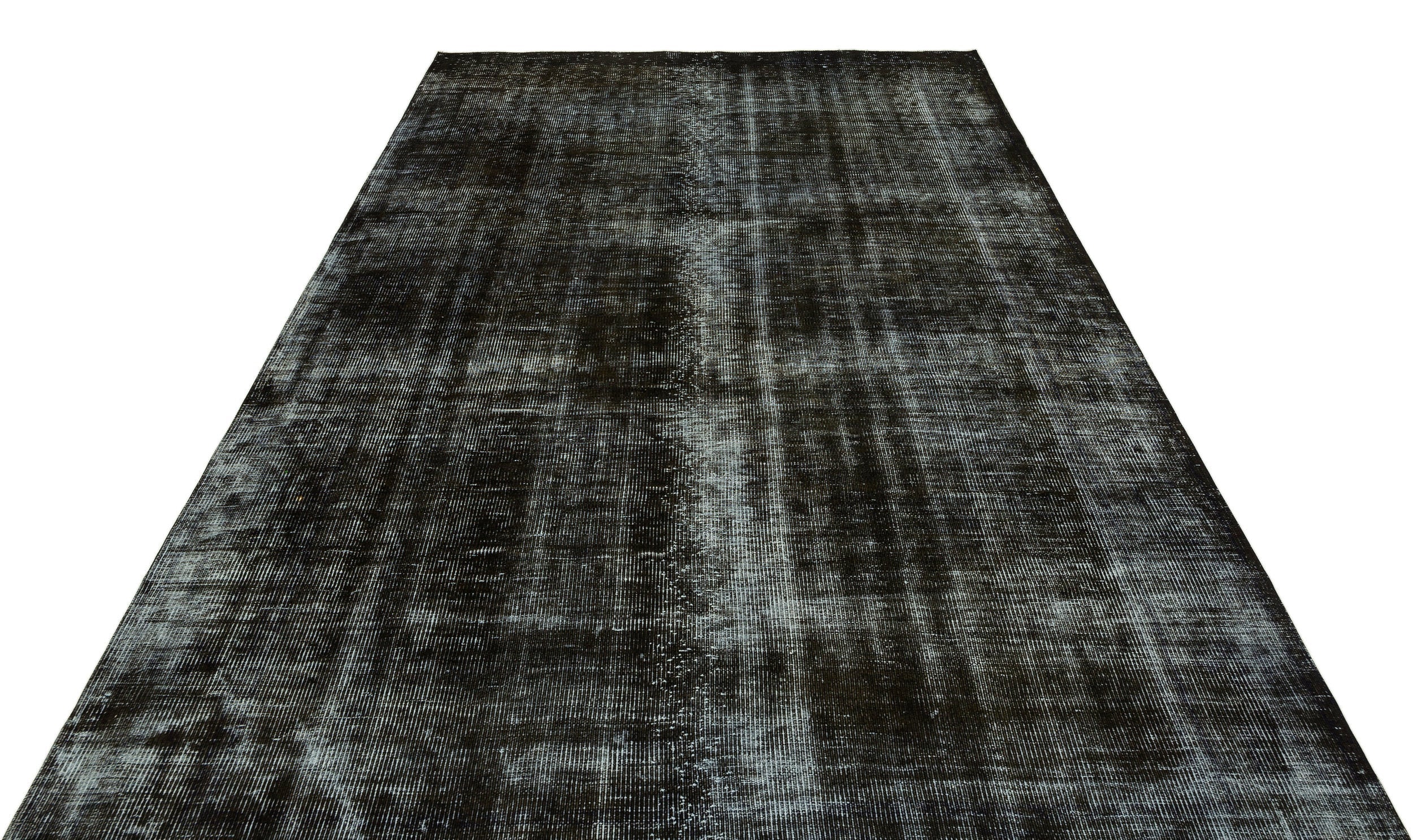 Atina Black Vintage Wool Handmade Area Rug 6'6" x 9'11"