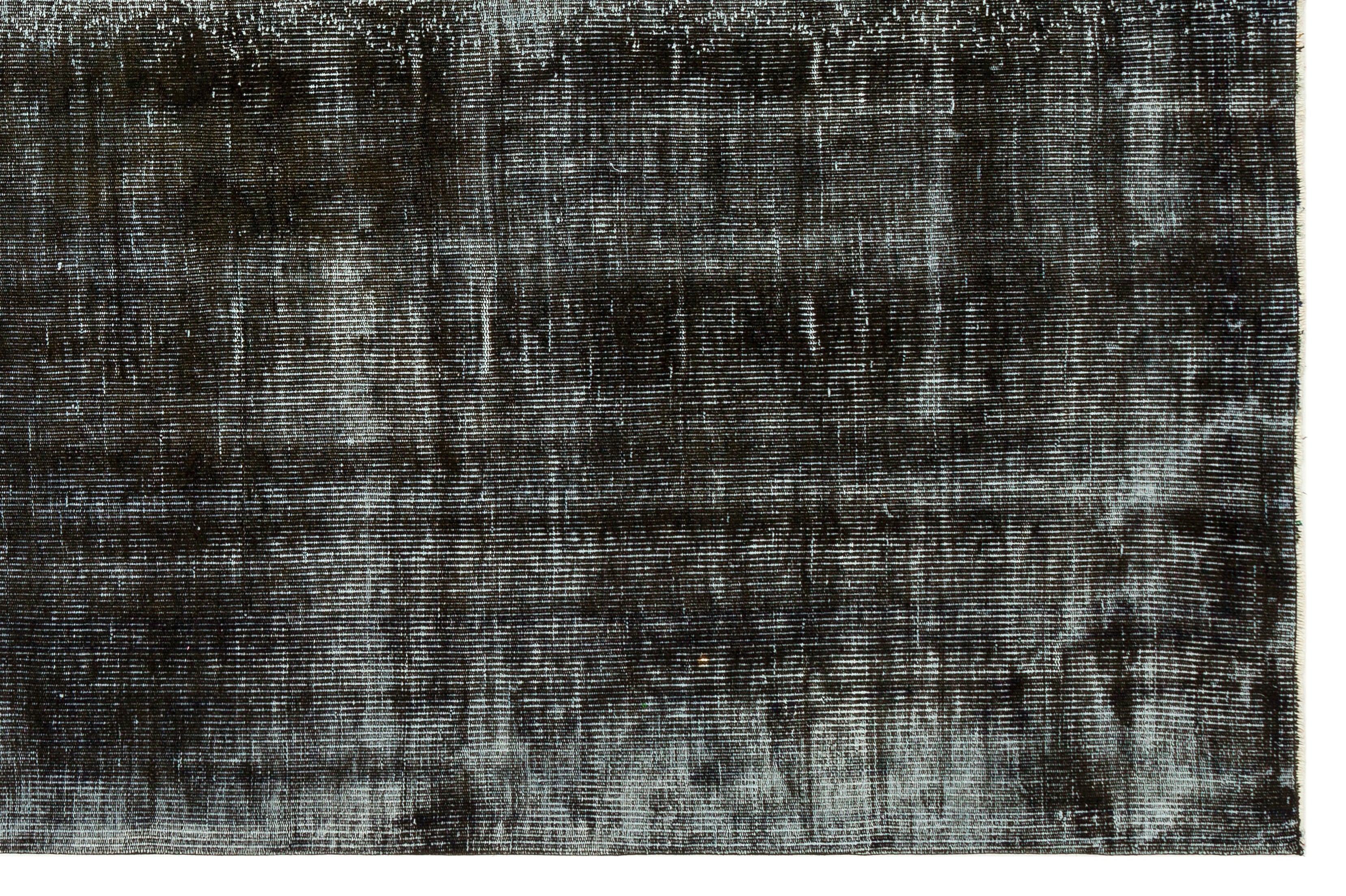 Atina Black Vintage Wool Handmade Area Rug 6'6" x 9'11"