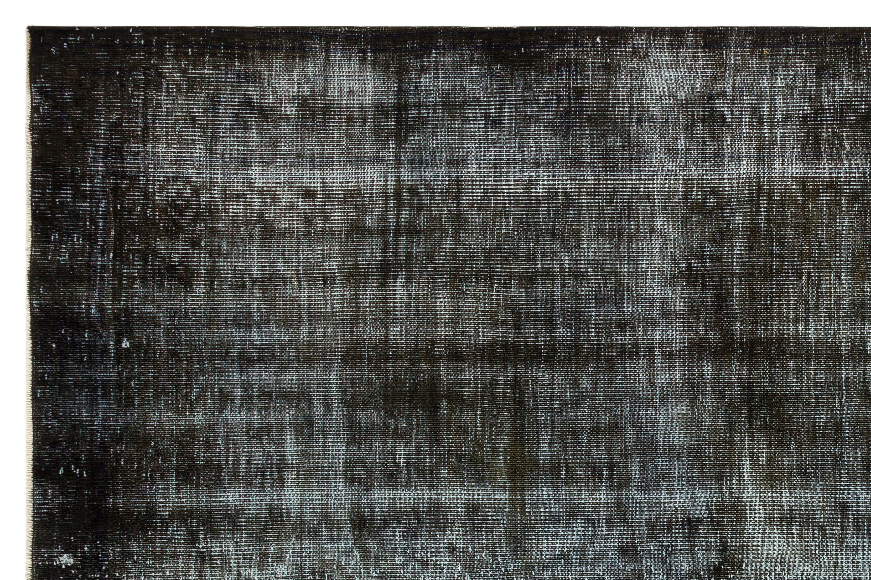 Atina Black Vintage Wool Handmade Area Rug 6'6" x 9'11"