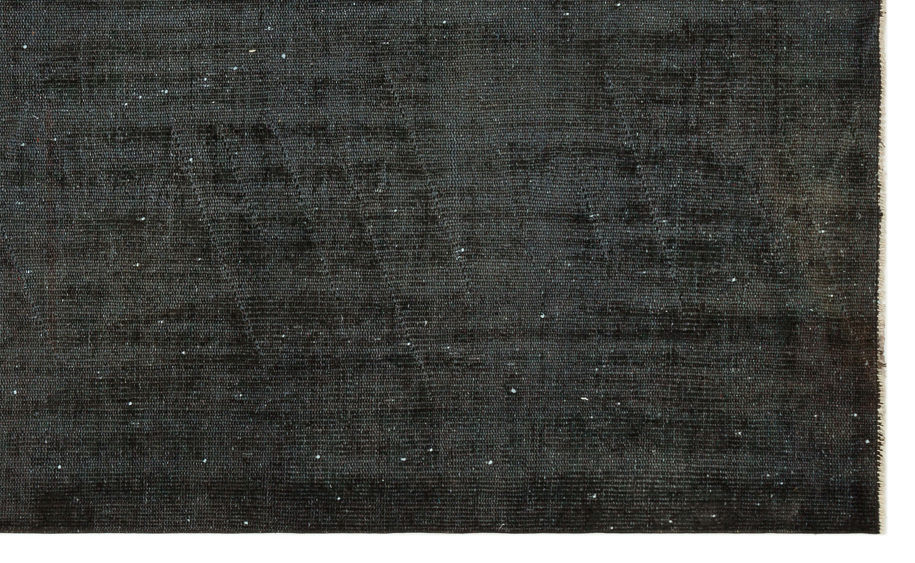 Atina Black Vintage Wool Handmade Area Rug 5'9" x 9'4"
