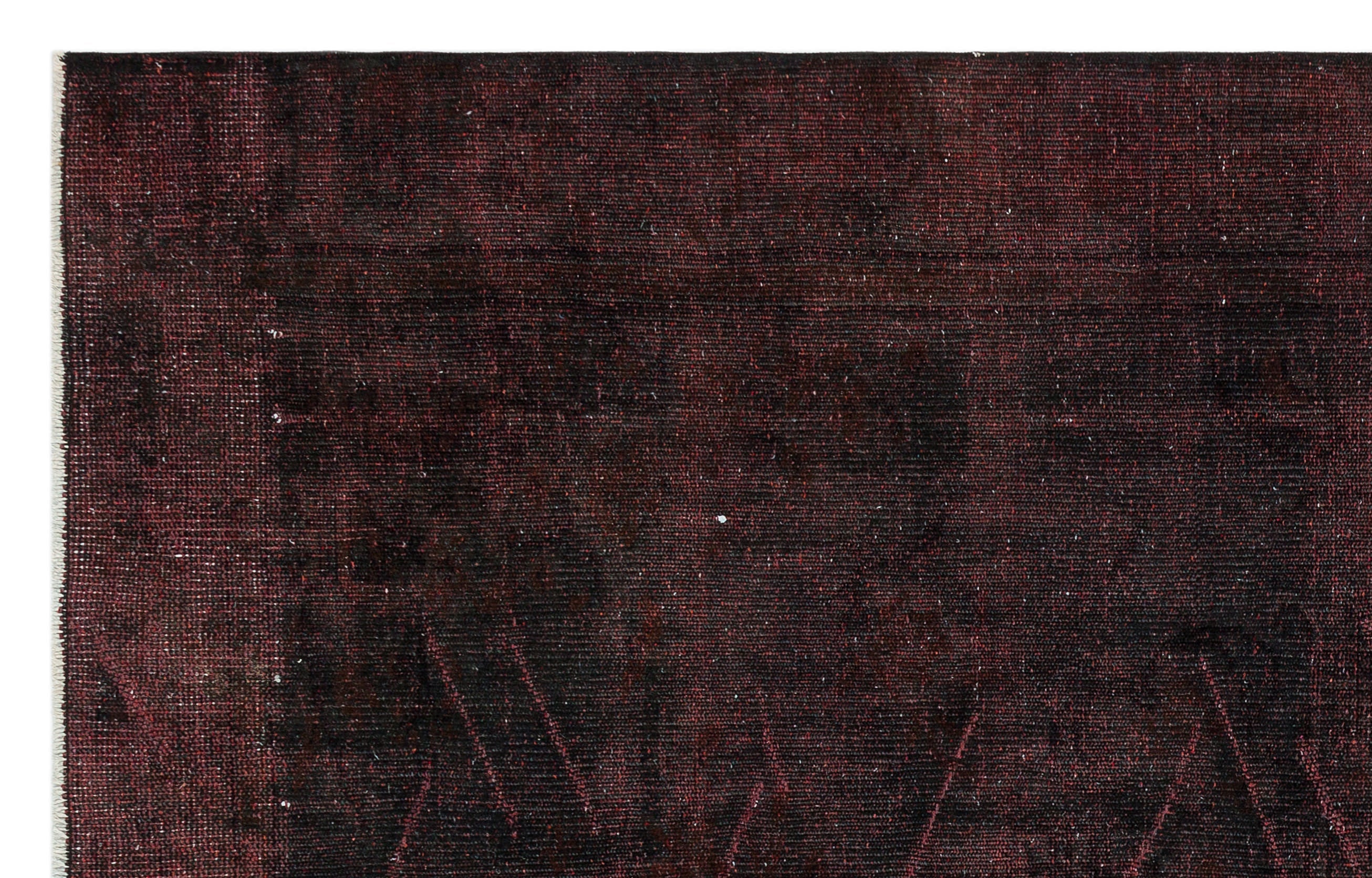 Atina Black Vintage Wool Handmade Area Rug 4'9" x 7'7"
