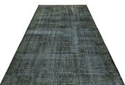 Atina Black Vintage Wool Handmade Area Rug 5'8" x 9'4"
