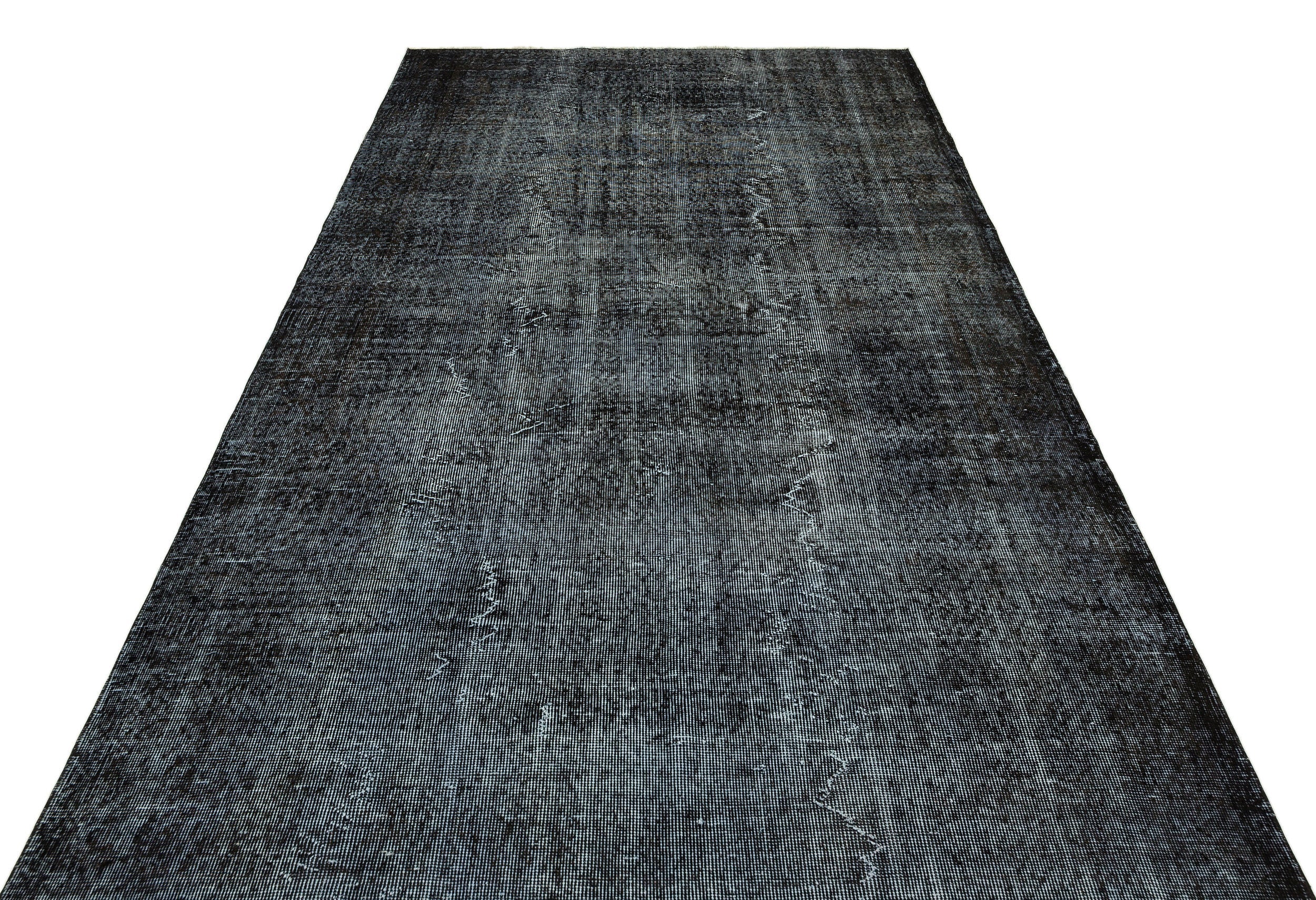 Atina Black Vintage Wool Handmade Area Rug 5'10" x 9'5"