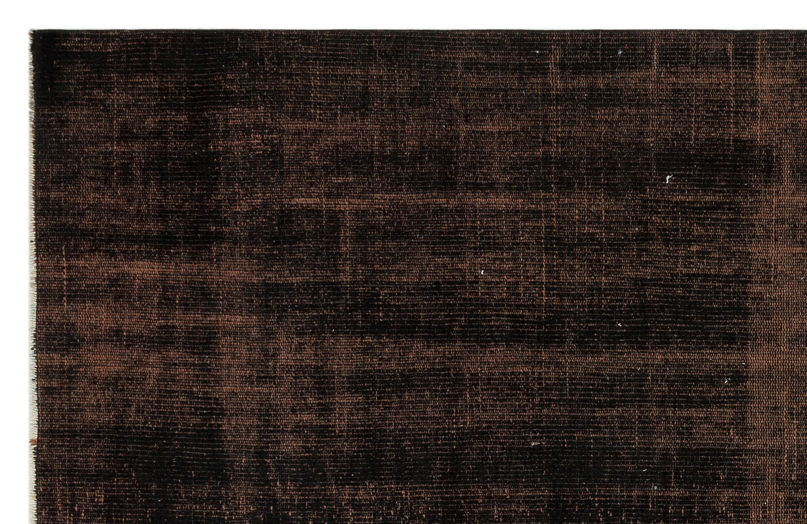Atina Brown Vintage Wool Handmade Area Rug 5'1" x 7'9"