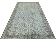 Atina Grey Vintage Wool Handmade Area Rug 5'6" x 9'3"