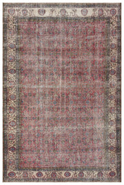 Atina Red Vintage Wool Handmade Area Rug 7'2" x 10'7"
