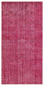 Atina Pink Vintage Wool Handmade Area Rug 4'5" x 8'8"