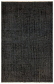 Atina Black Vintage Wool Handmade Area Rug 5'7" x 8'8"