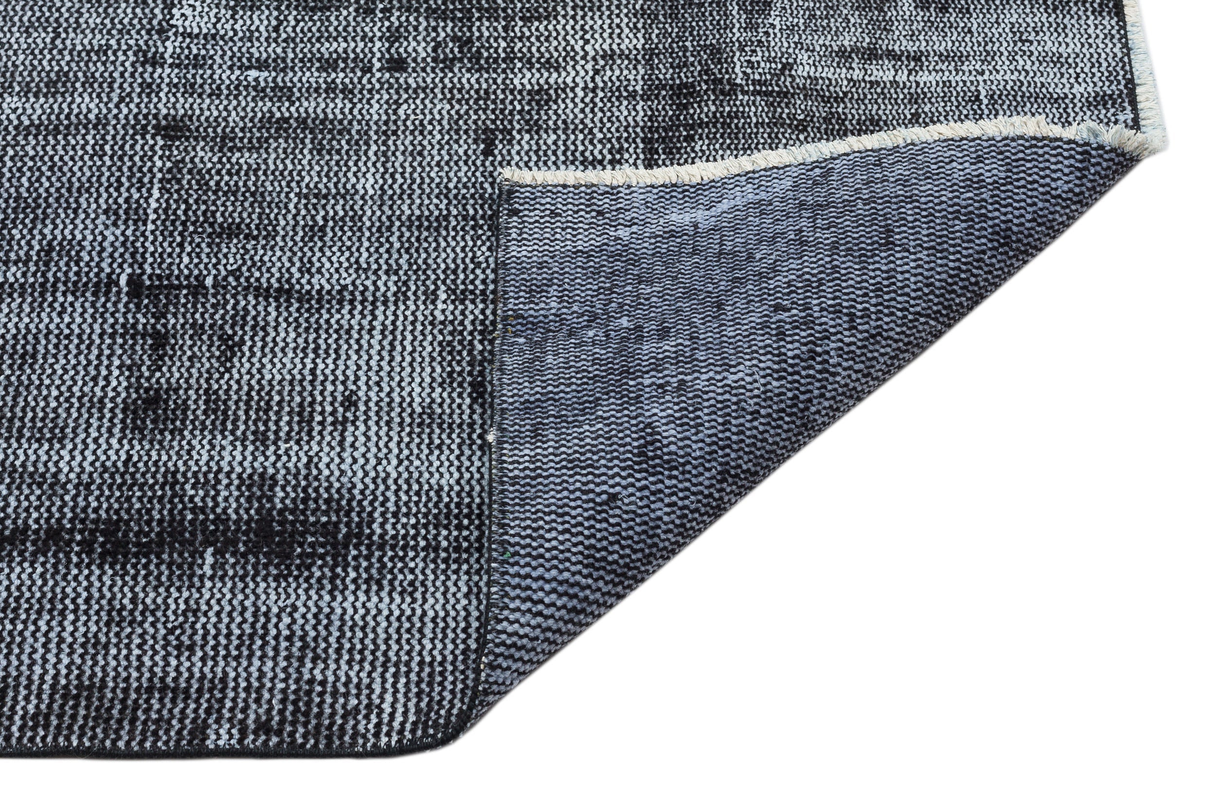 Atina Grey Vintage Wool Handmade Area Rug 4'10" x 8'9"