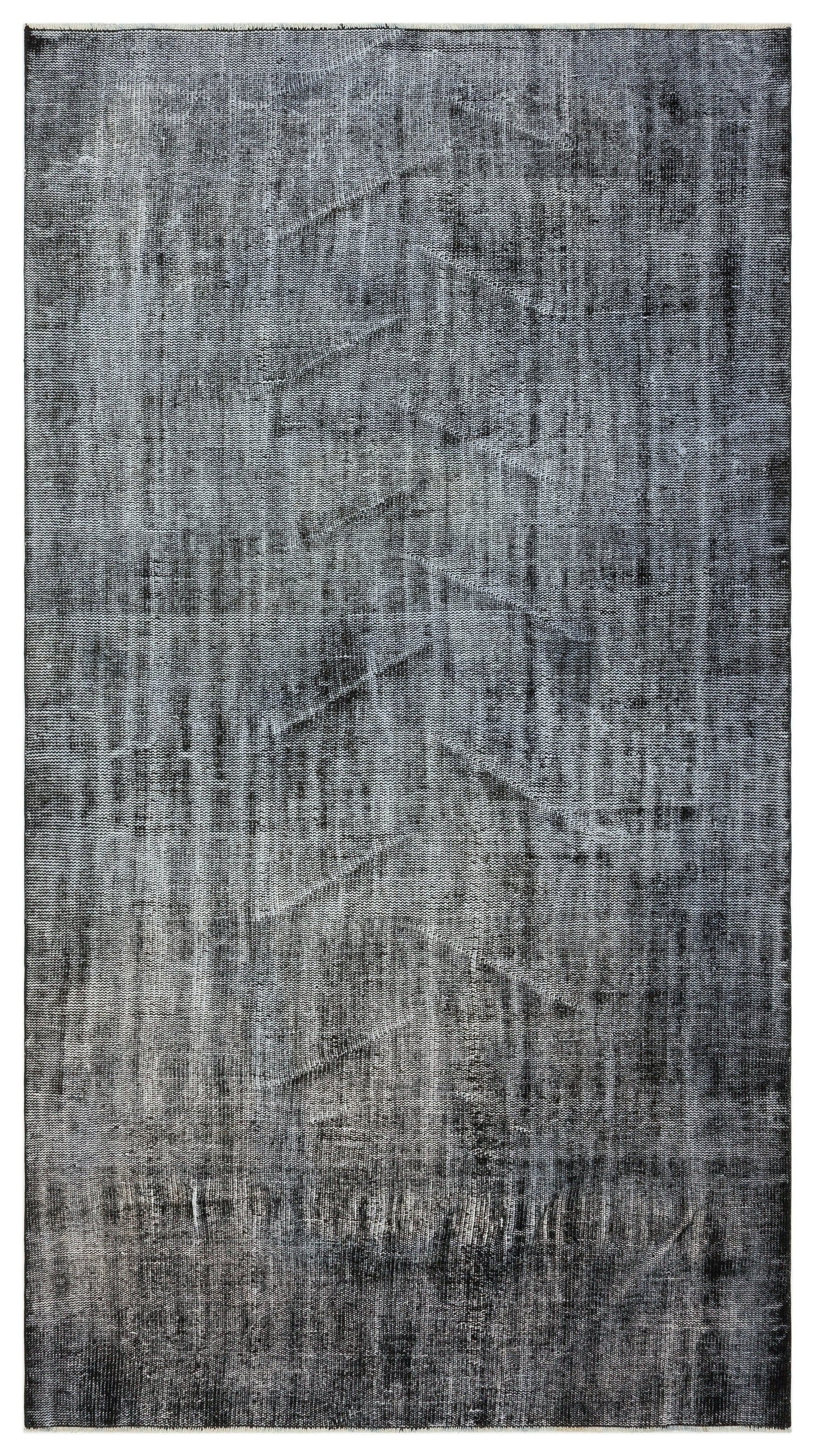 Atina Grey Vintage Wool Handmade Area Rug 4'10" x 8'9"