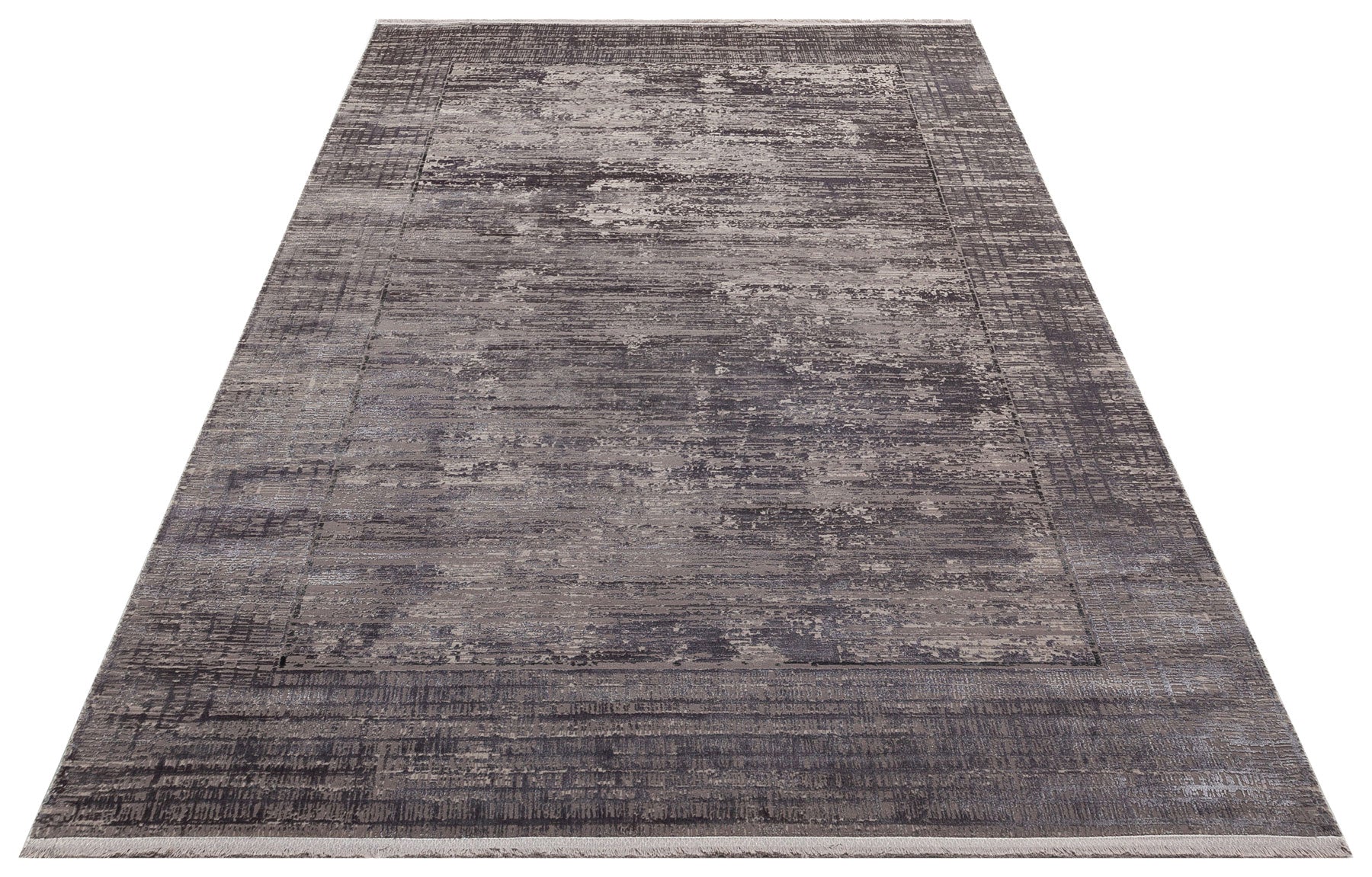 Vintage Area Rug – Grey Machine Made Rug With Soft Texture & Dust Free Design