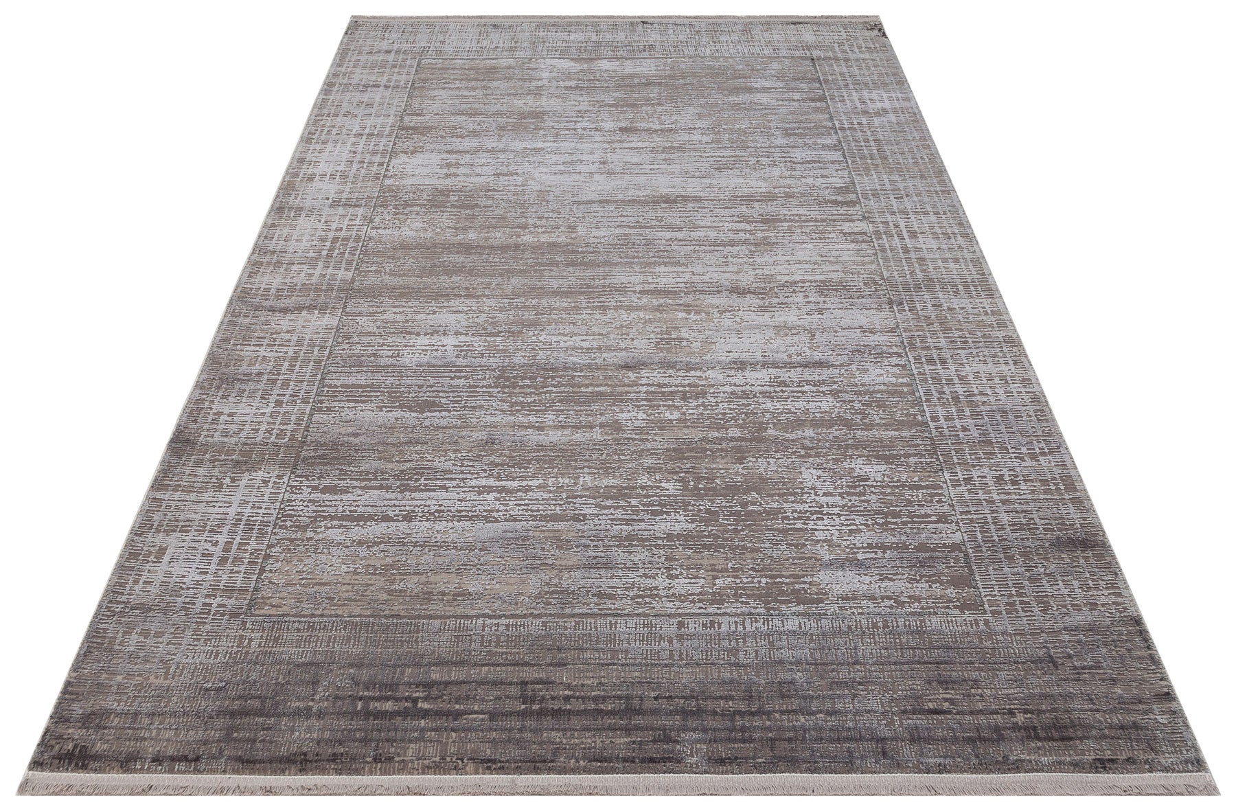Vintage Area Rug – Grey Machine Made Rug With Soft Texture & Dust Free Design