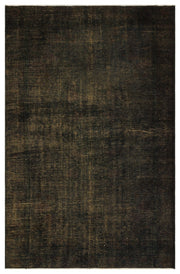 Atina Black Vintage Wool Handmade Area Rug 5'2" x 8'6"