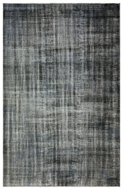 Atina Black Vintage Wool Handmade Area Rug 6'0" x 9'1"
