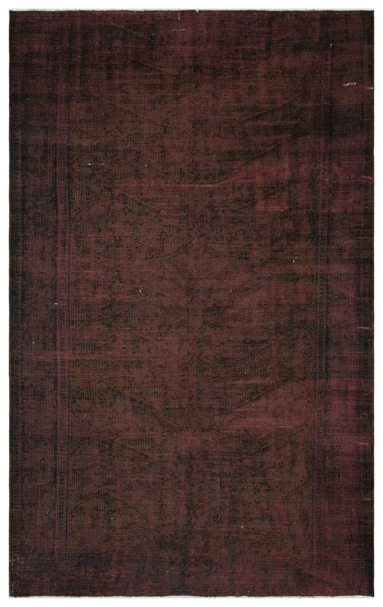 Atina Burgundy Vintage Wool Handmade Area Rug 6'4" x 9'11"