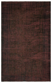 Atina Burgundy Vintage Wool Handmade Area Rug 6'4" x 9'11"