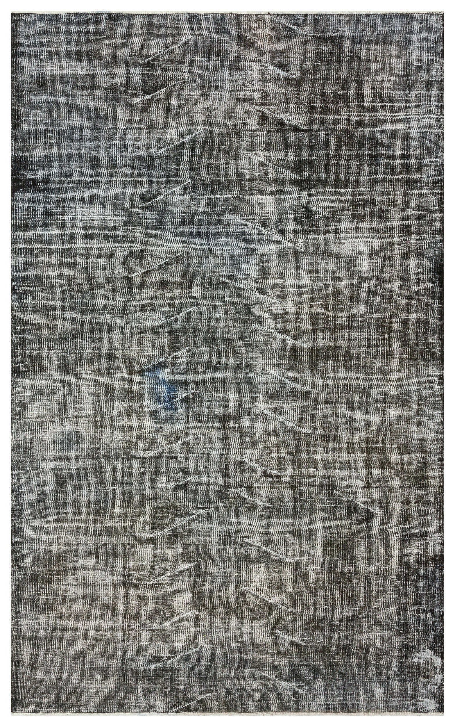 Atina Grey Vintage Wool Handmade Area Rug 5'7" x 9'10"