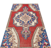 Kavala Red Classic Wool Handmade Area Rug 3'8" x 6'7"