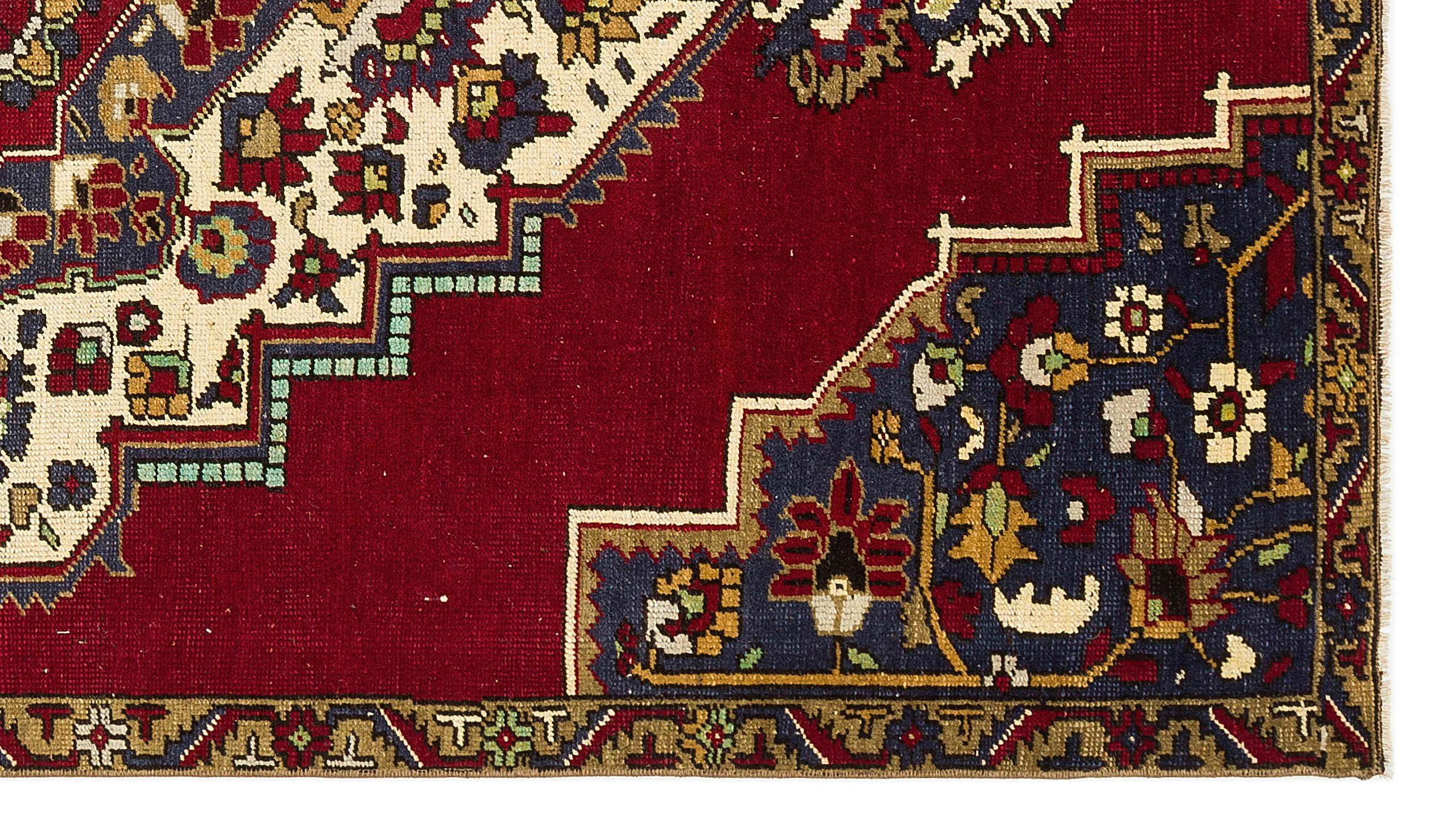 Kavala Red Classic Wool Handmade Area Rug 4'0" x 7'1"