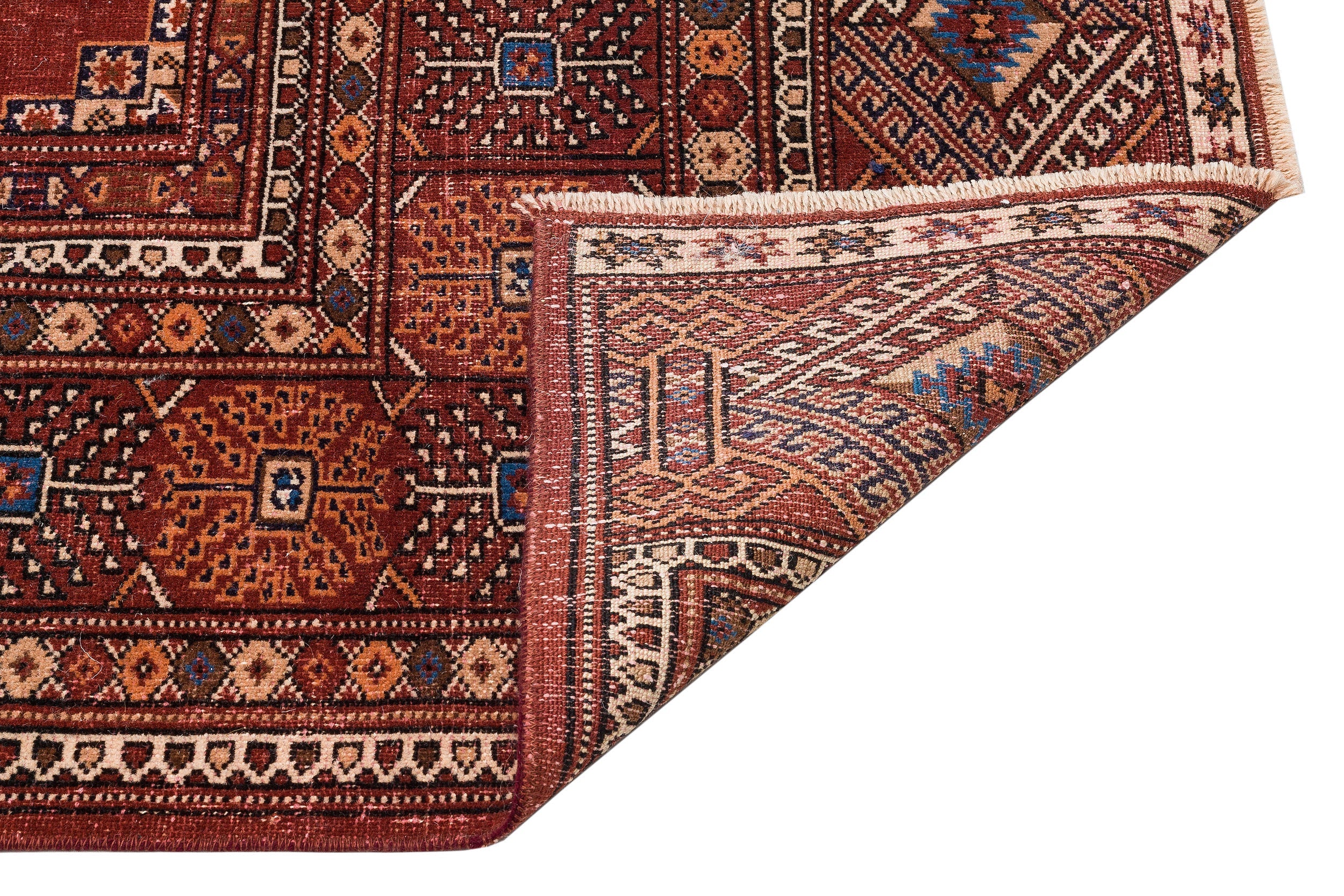 Kavala Red Classic Wool Handmade Area Rug 8'10" x 12'10"