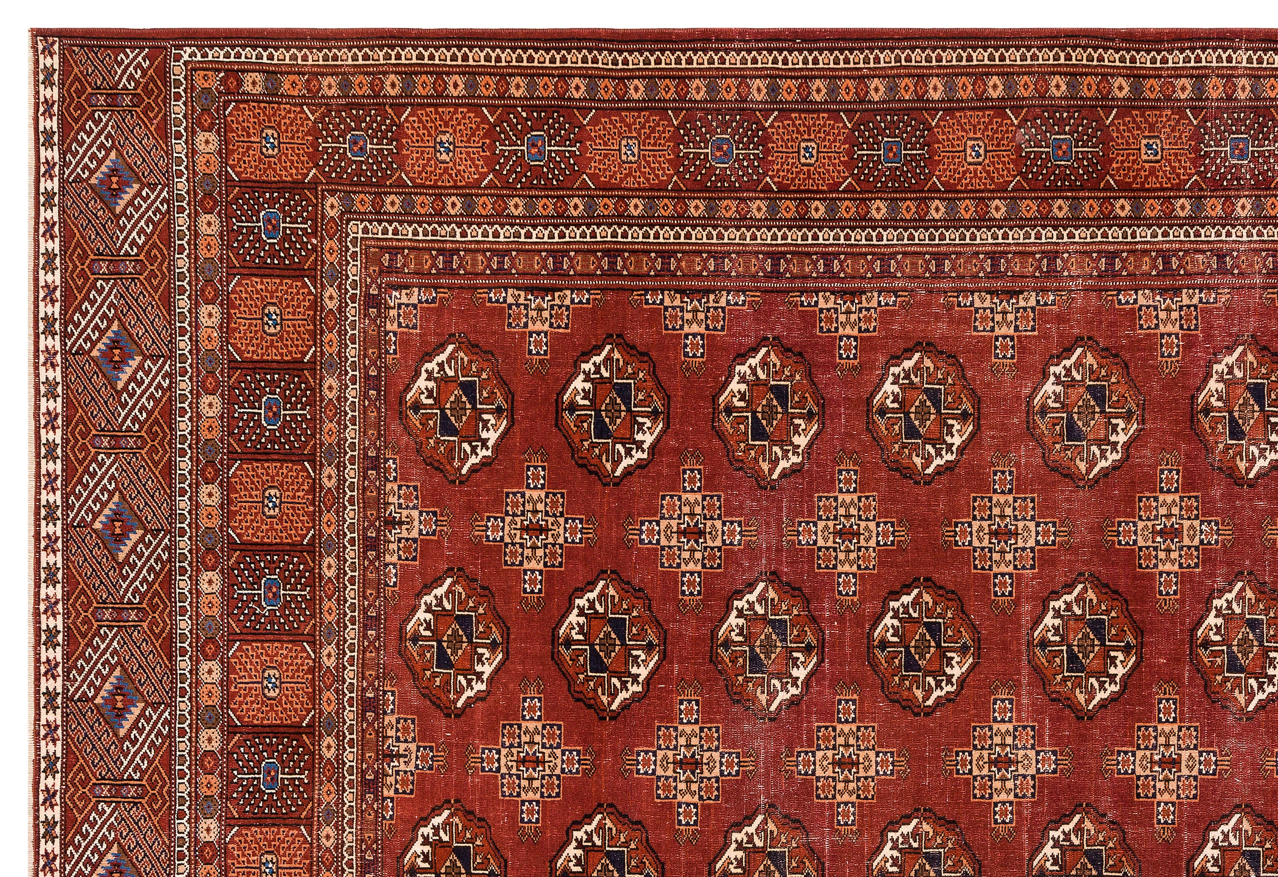 Kavala Red Classic Wool Handmade Area Rug 8'10" x 12'10"
