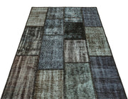 Iskece Grey Vintage Wool Handmade Area Rug 4'0" x 5'11"