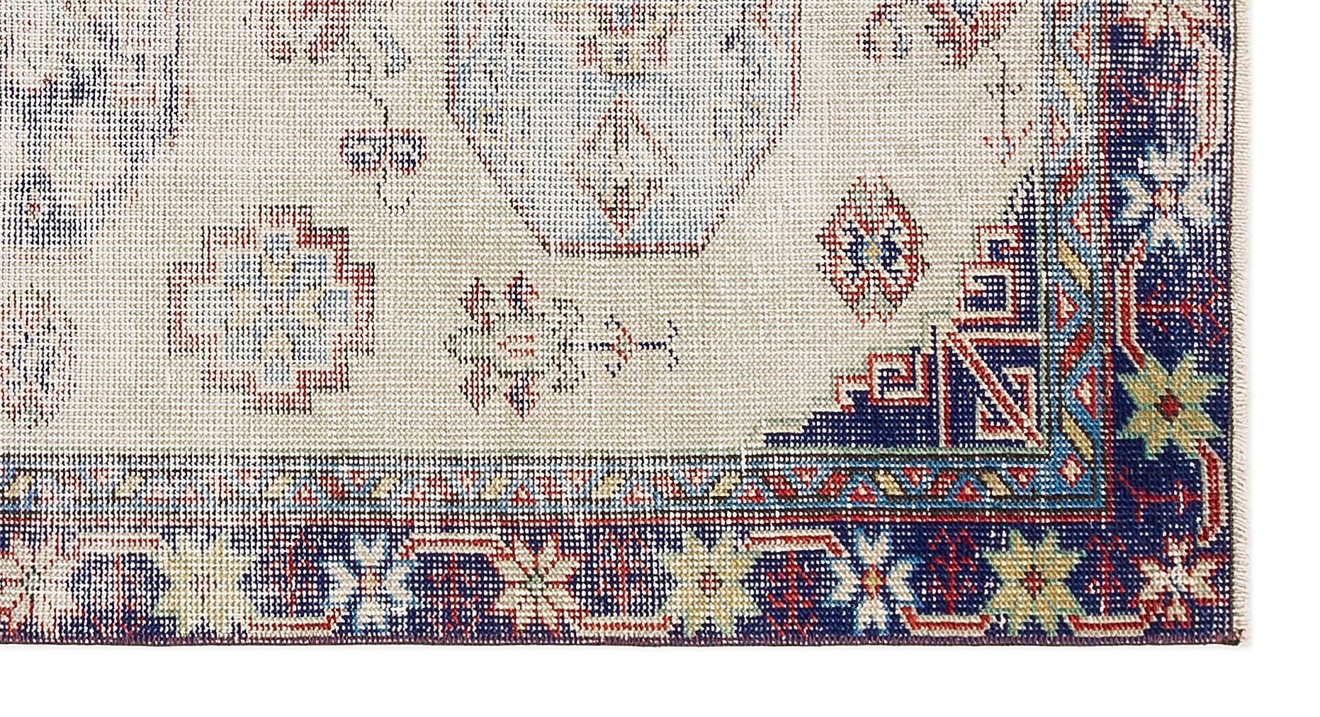 Kavala Beige Classic Wool Handmade Area Rug 2'10" x 5'6"