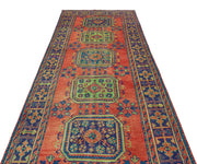 Kavala Red Classic Wool Handmade Area Rug 4'8" x 11'5"