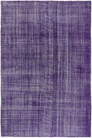 Atina Purple Vintage Wool Handmade Area Rug 5'11" x 8'11"