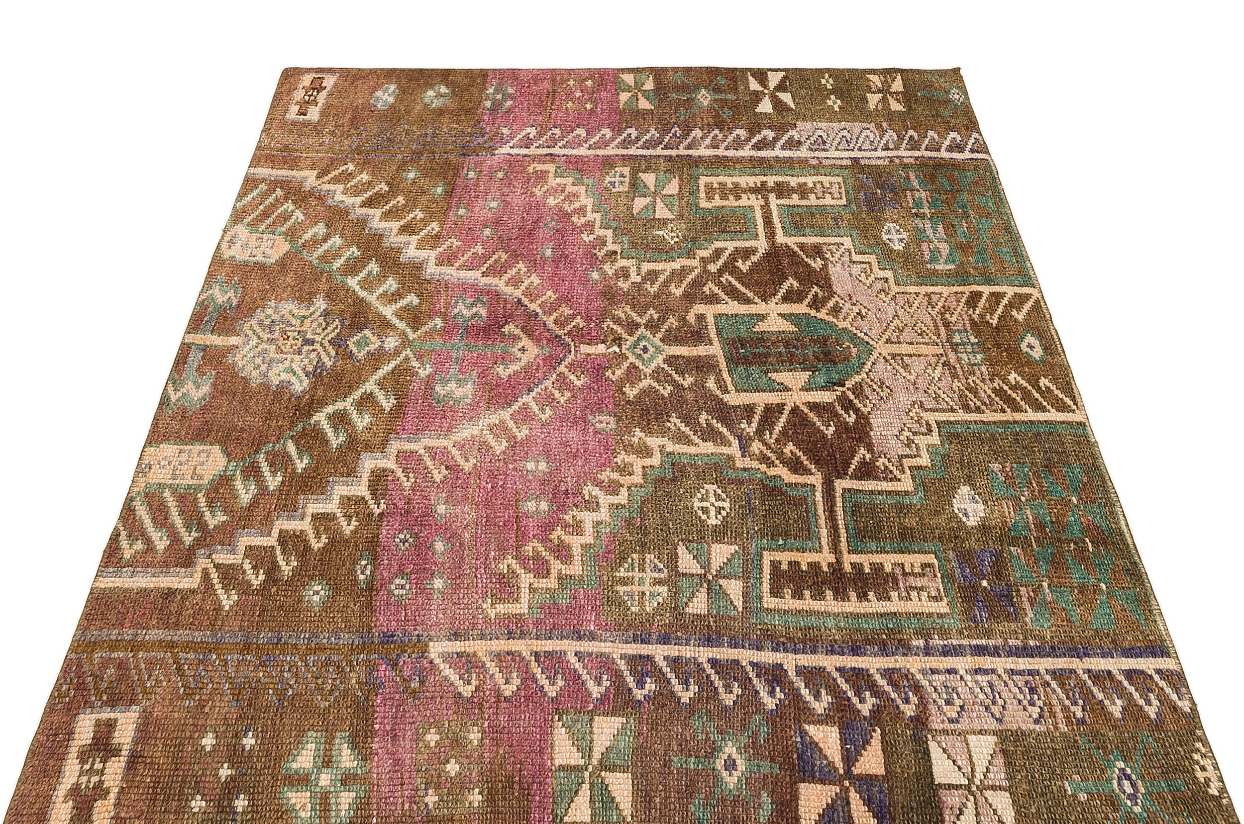 Kavala Brown Classic Wool Handmade Area Rug 4'2" x 4'8"