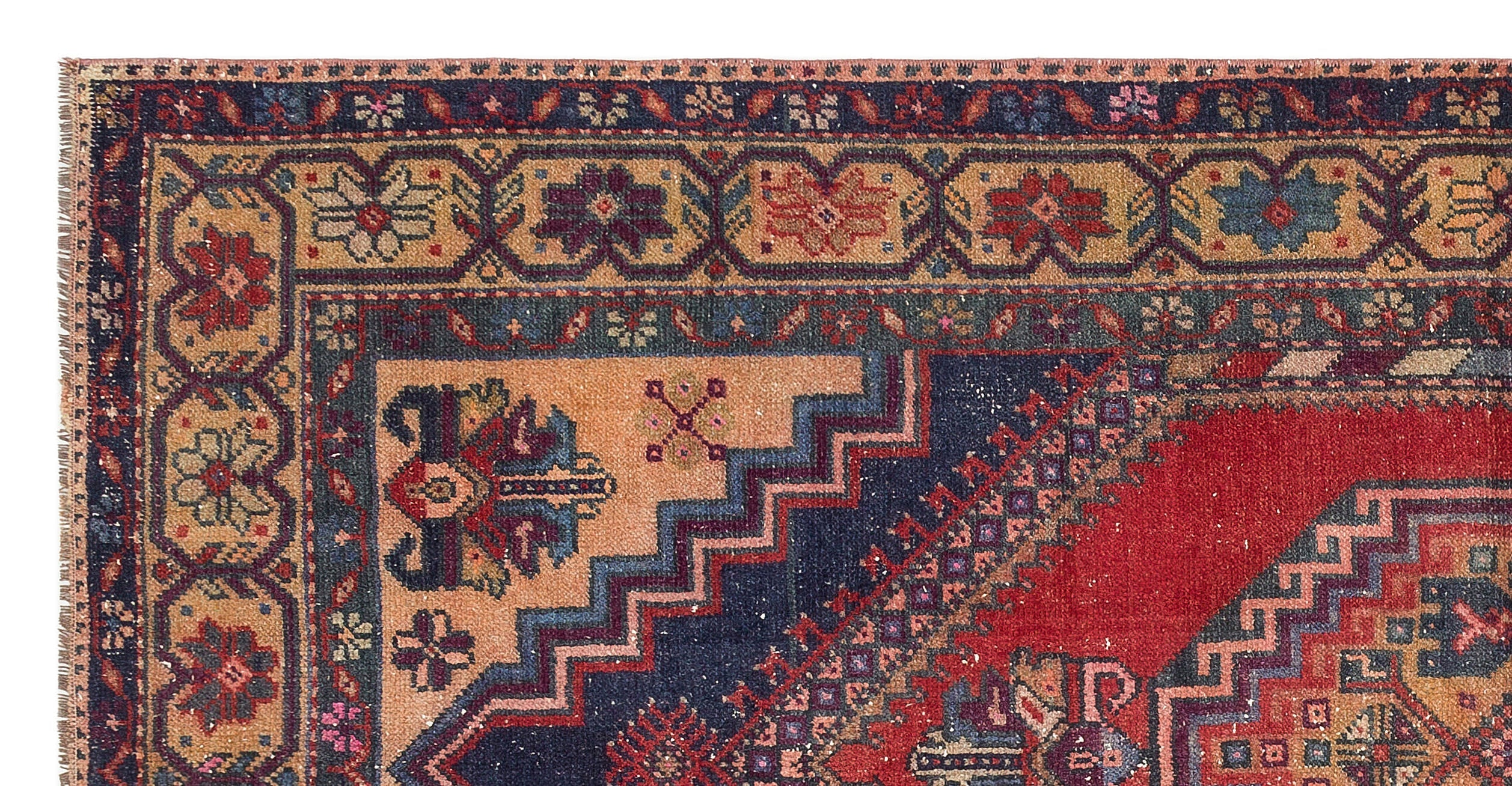 Kavala Red Classic Wool Handmade Area Rug 3'9" x 7'4"
