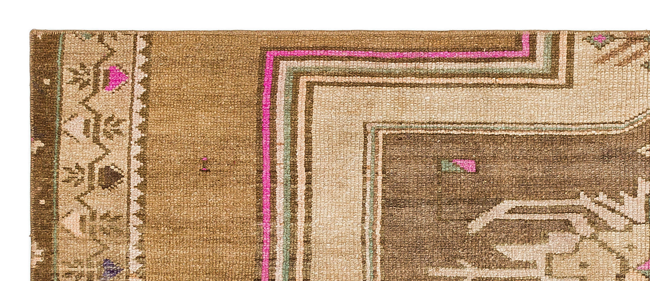 Kavala Brown Classic Wool Handmade Area Rug 2'7" x 6'3"