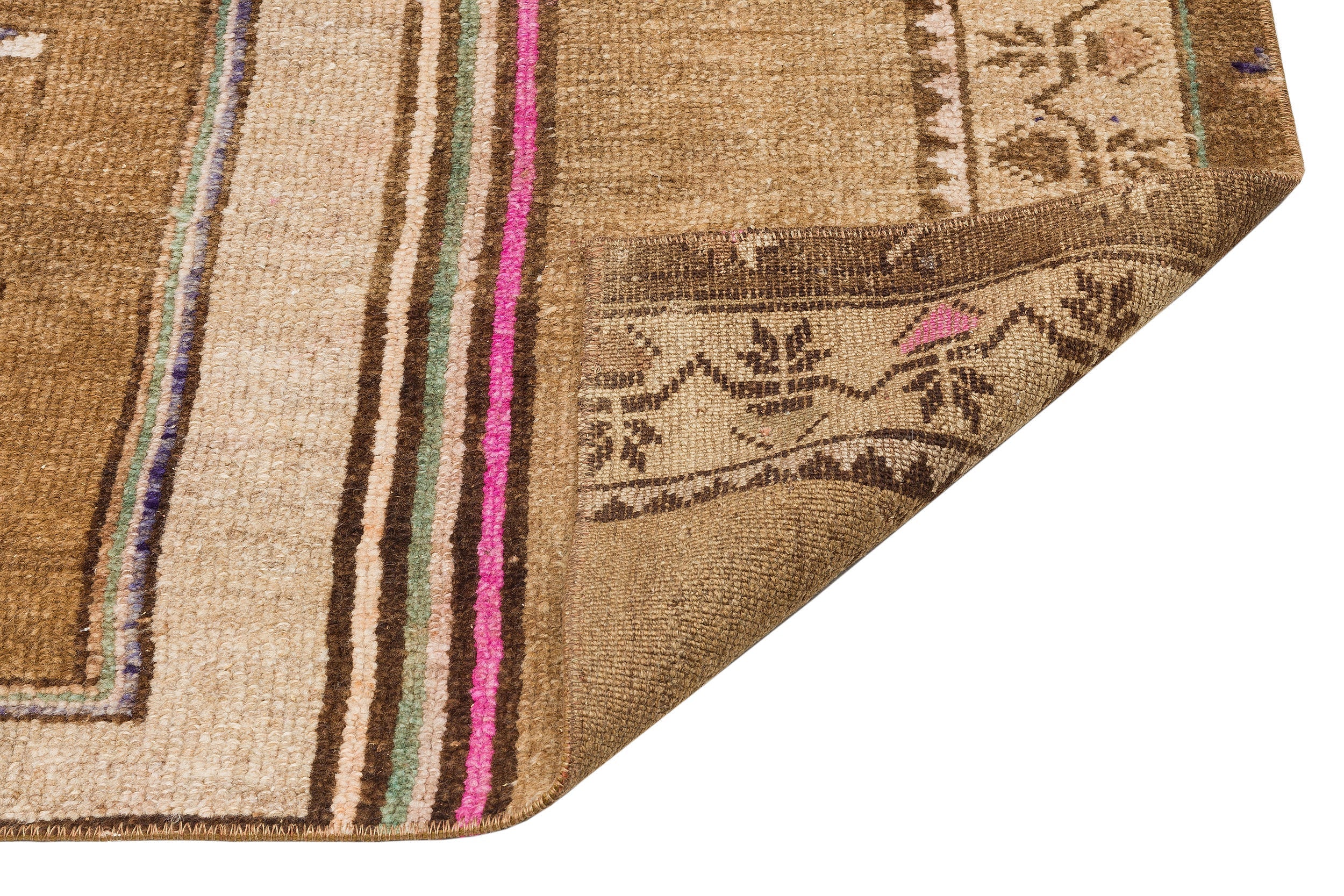 Kavala Brown Classic Wool Handmade Area Rug 2'3" x 6'2"