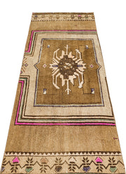 Kavala Brown Classic Wool Handmade Area Rug 2'3" x 6'2"