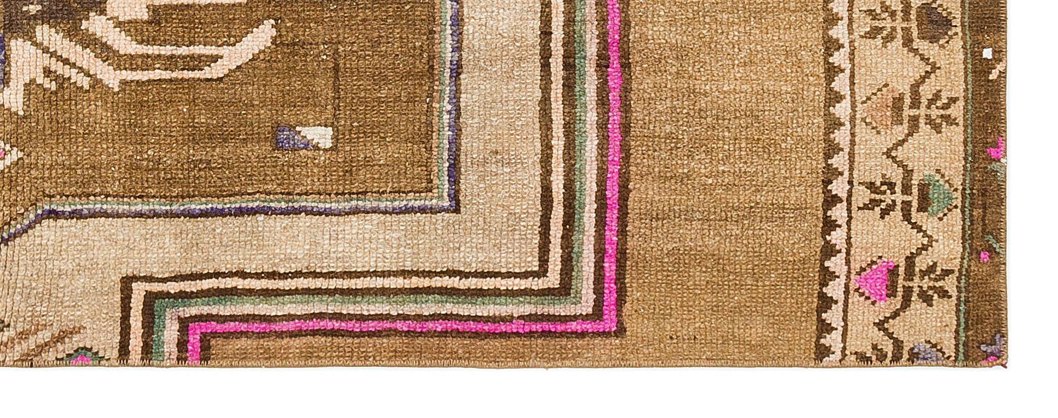 Kavala Brown Classic Wool Handmade Area Rug 2'3" x 6'2"