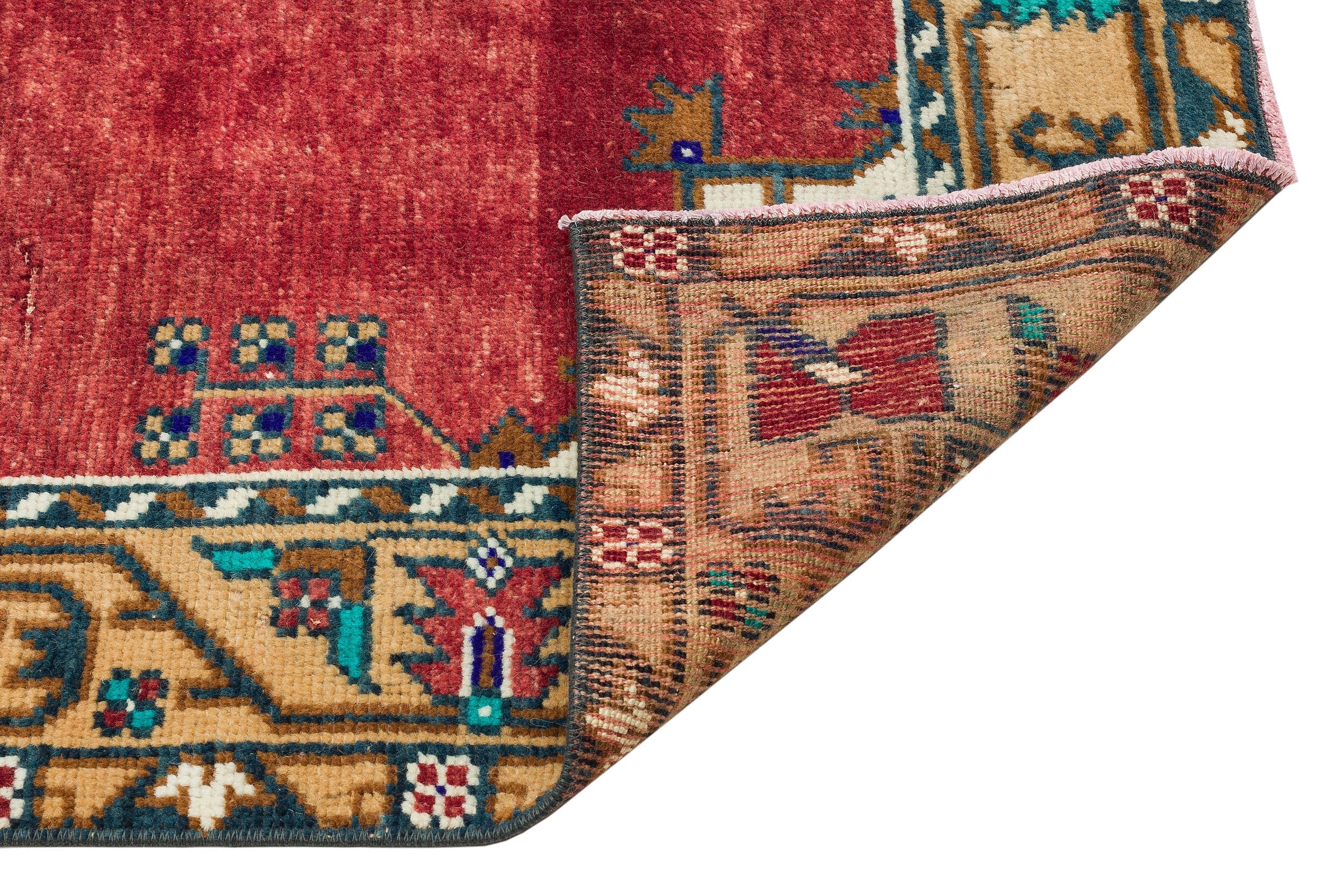 Kavala Red Classic Wool Handmade Area Rug 3'5" x 5'5"