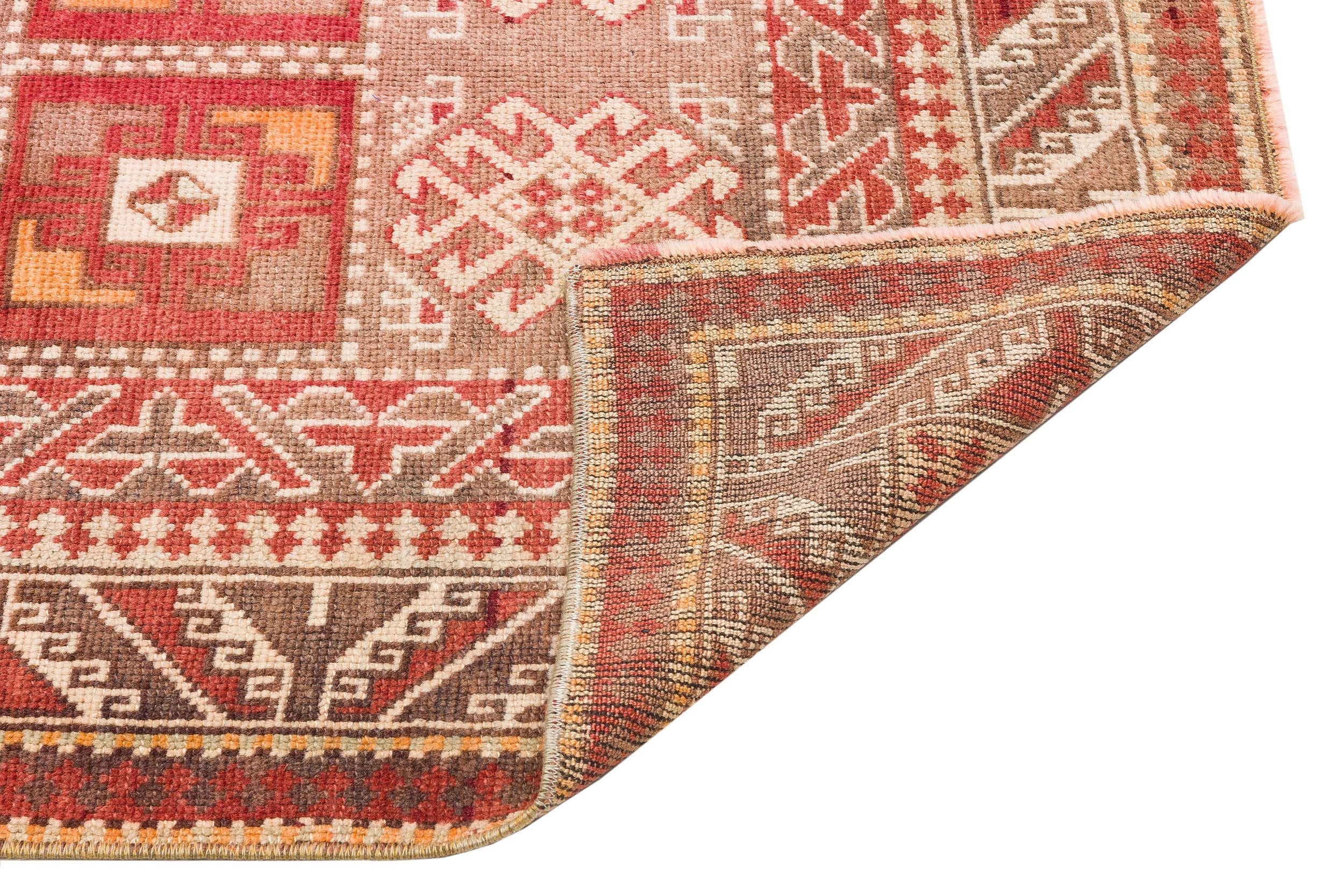 Kavala Red Classic Wool Handmade Area Rug 3'2" x 4'9"