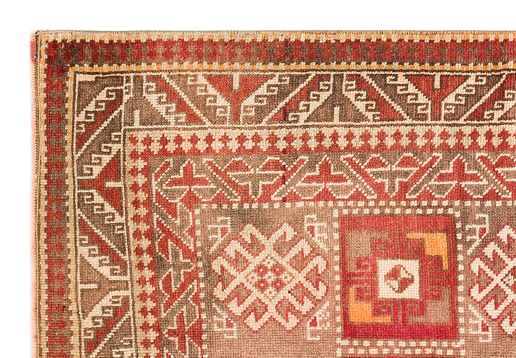 Kavala Red Classic Wool Handmade Area Rug 3'2" x 4'9"