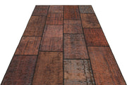 Vintage Wool Rug - Handmade Area Rug 5'3" x 7'7" Brown Wool Carpet