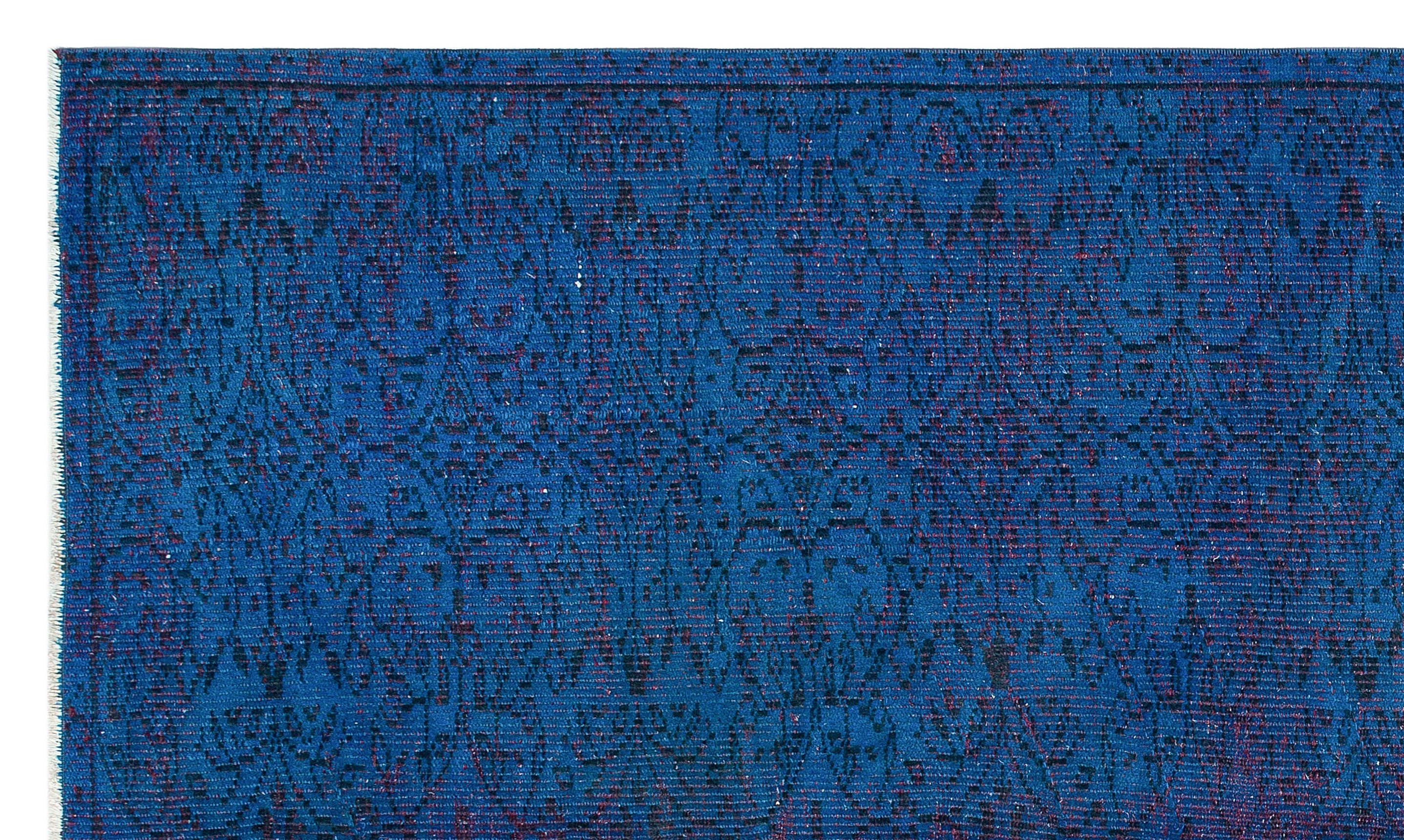Atina Blue Vintage Wool Handmade Area Rug 4'11" x 8'5"