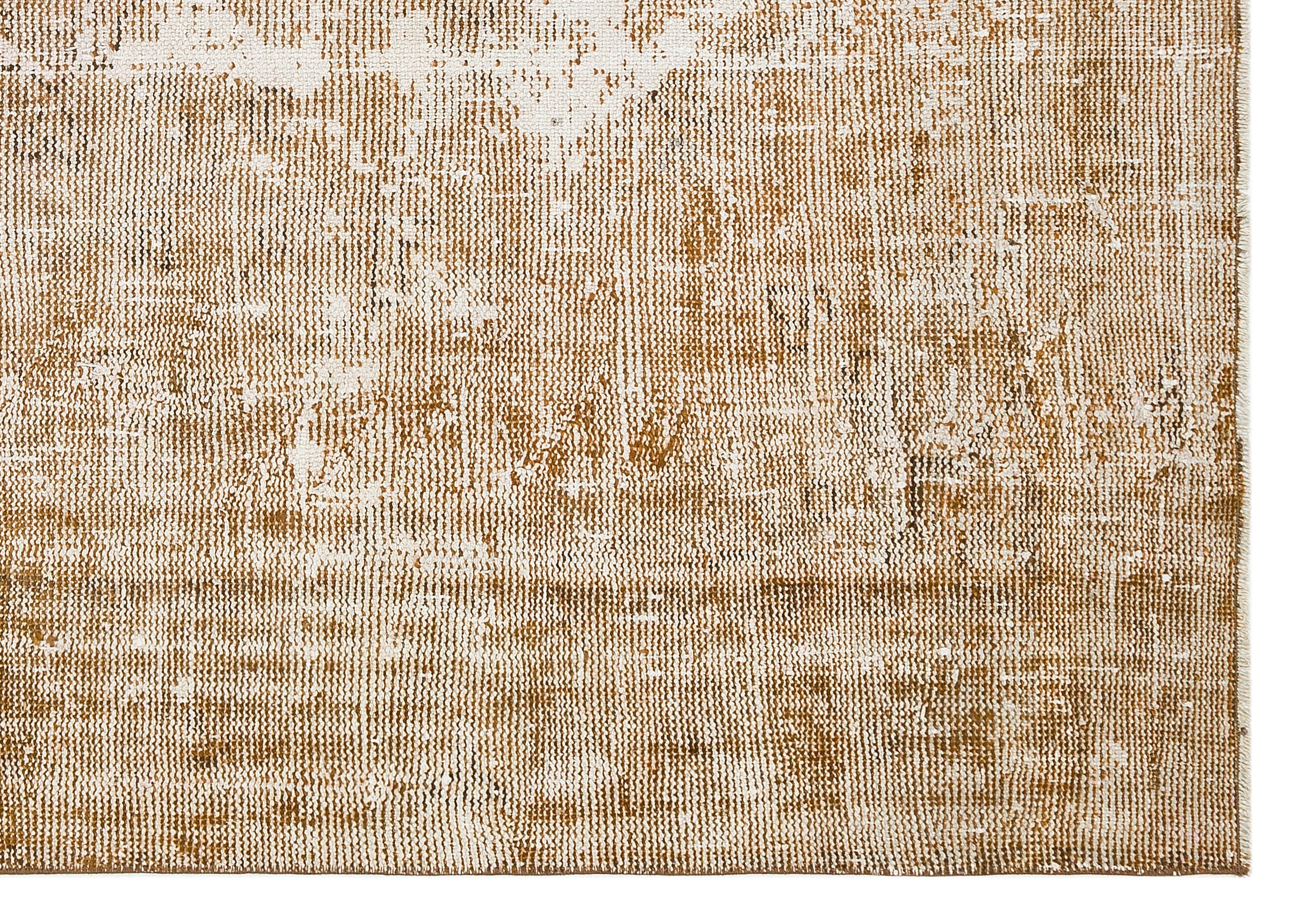 Atina Brown Vintage Wool Handmade Area Rug 5'0" x 8'8"