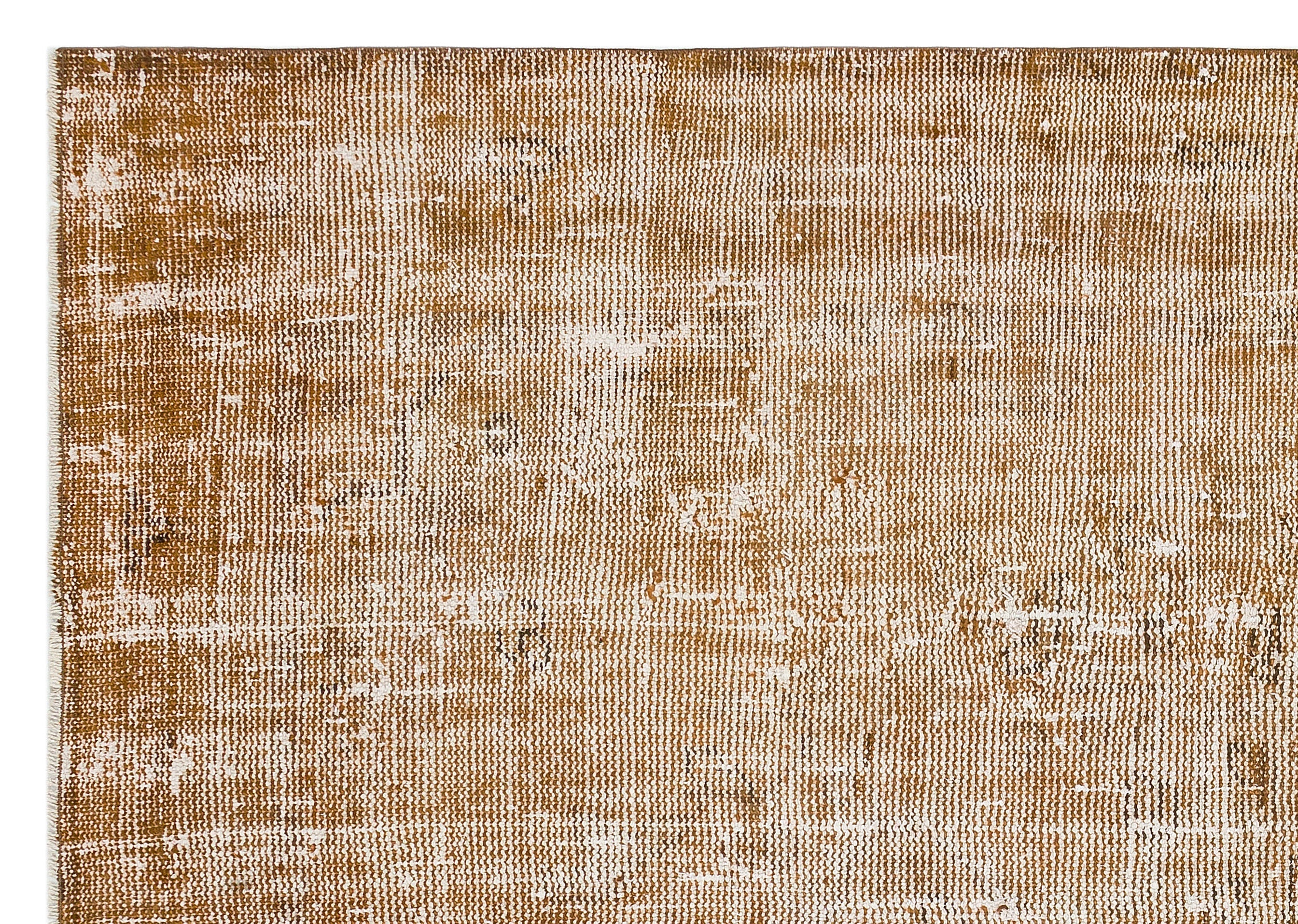 Atina Brown Vintage Wool Handmade Area Rug 5'0" x 8'8"