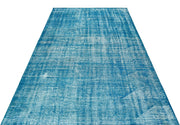 Atina Blue Vintage Wool Handmade Area Rug 5'1" x 8'8"