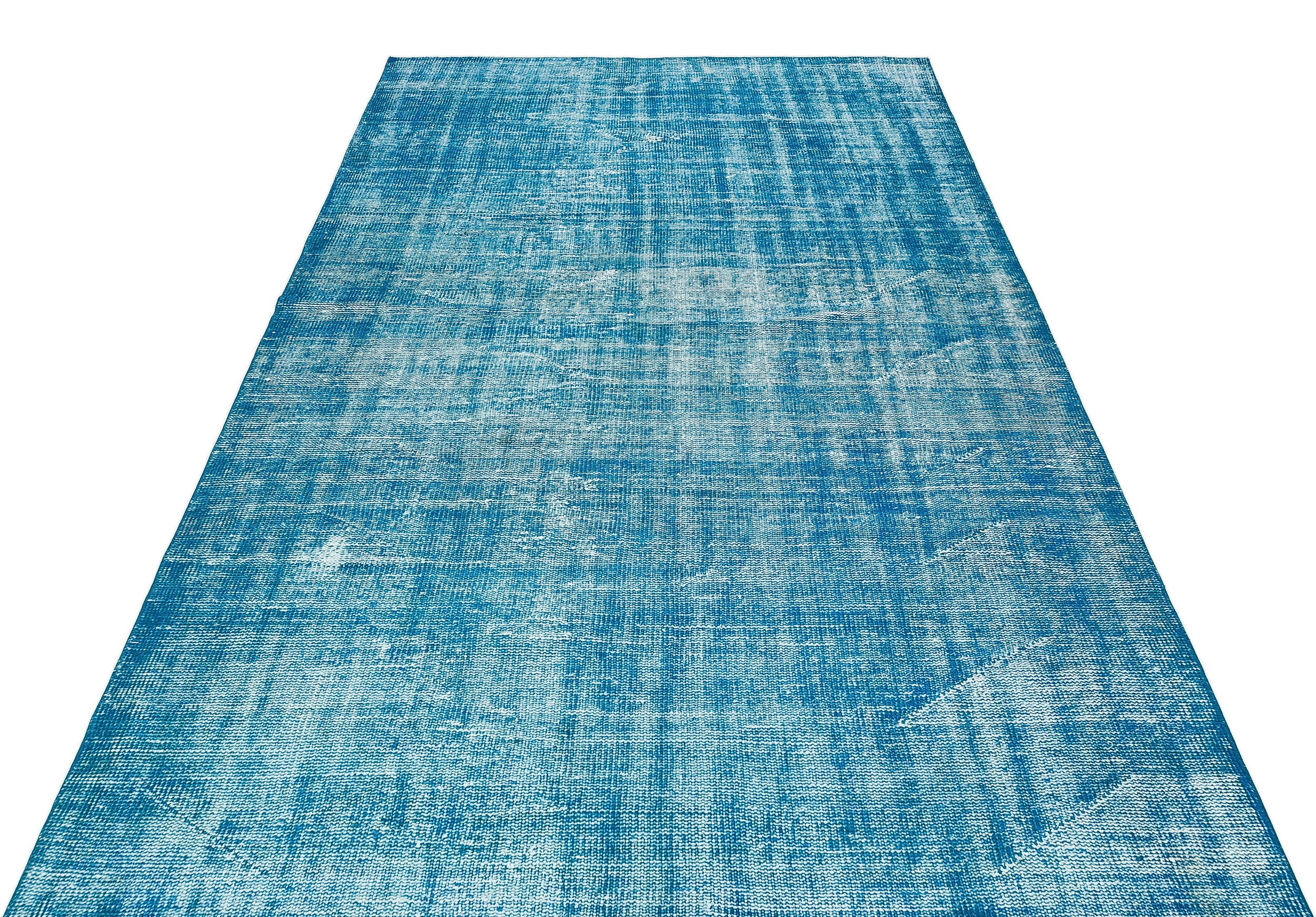 Atina Blue Vintage Wool Handmade Area Rug 5'1" x 8'8"